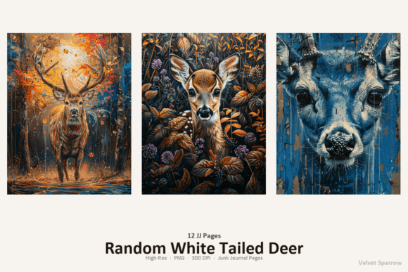 Download Random White Tailed Deer - White Collection