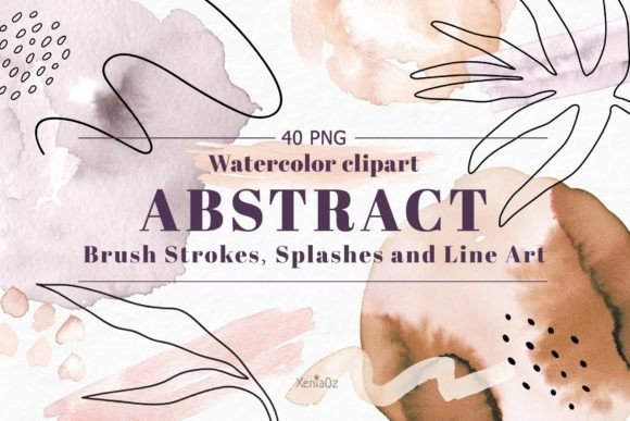 Download Neutral Watercolor Abstract Shapes - Neutral watercolor abstract shapes Collection