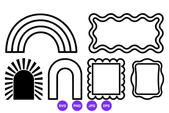 Download Black and White Abstract Shapes - White Collection