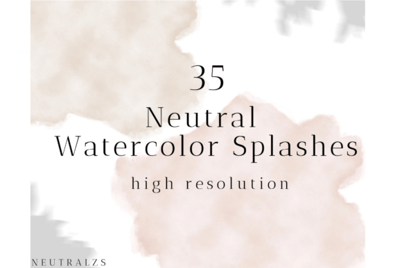 Download Neutral Watercolor Abstract Shapes - Neutral watercolor abstract shapes Collection