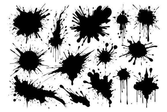 Download Scrawls and Blots Vector Illustrations - Illustrations Collection