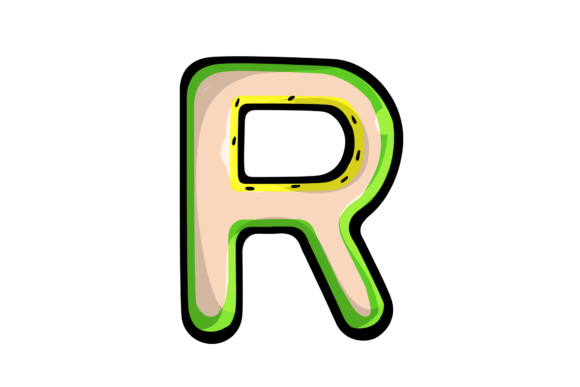 Download Stickers Melon R Alphabet Illustration - Alphabet illustration Collection